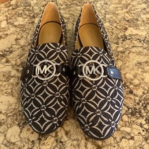 MICHAEL Michael Kors Black and White Loafers